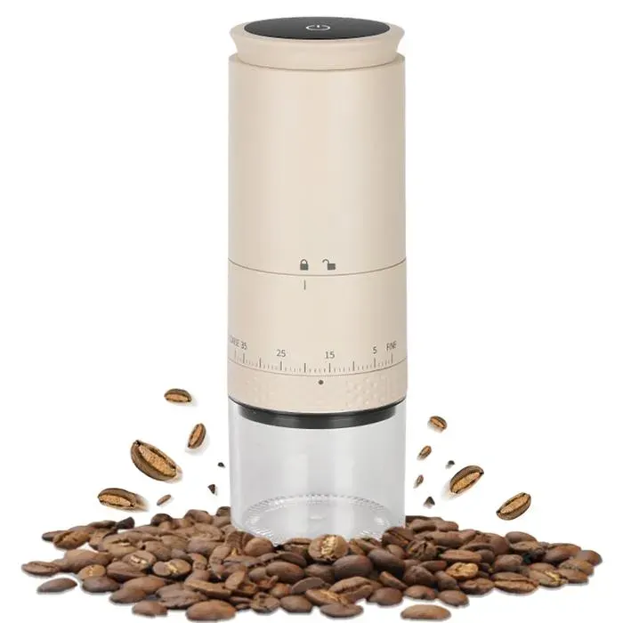 Moulin café électrique portable meules coniques rechargeable sans fil