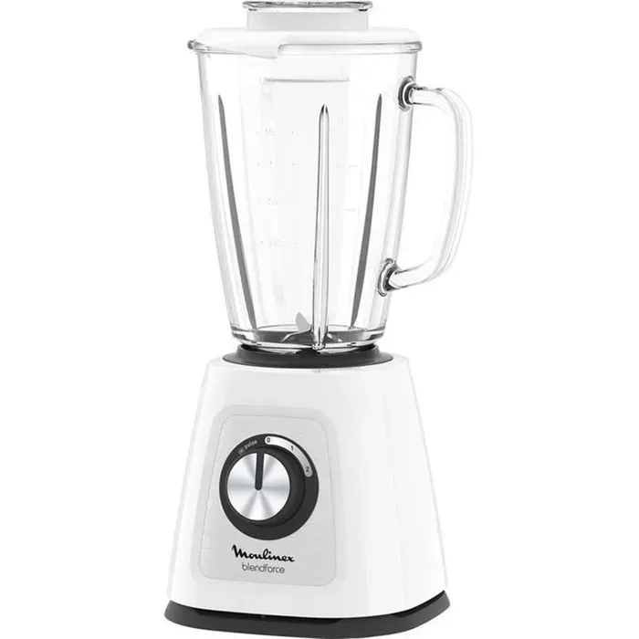 Moulinex - Blender Blendforce Lm436110 Spécial Glace Pilée - Bol Verre 1.75l Blanc — vue 3