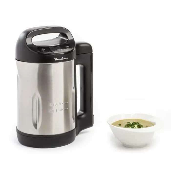 Moulinex - Blender Chauffant My Daily Soup Lm542810 - 3 Programmes Auto - Bol Inox 1.2l — vue 5