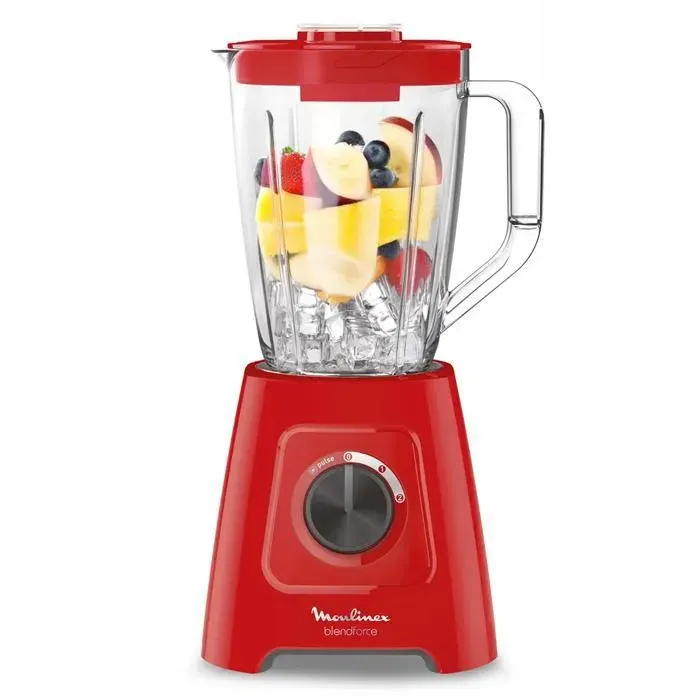 Moulinex Blenforce Blender 2 vitesses + Pulse Capacité 2 l 600 W LM420510
