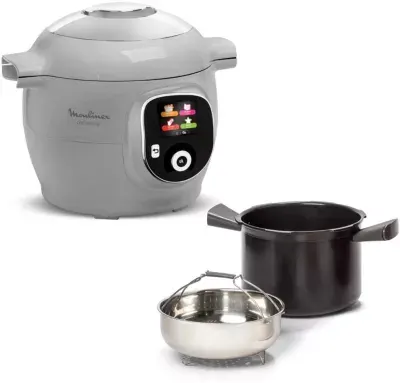 Moulinex - Cookeo Ce854b10 Gris 6 L, 6 Modes De Cuisson, 80 Recettes