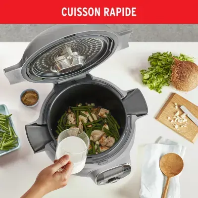 Moulinex - Cookeo Ce854b10 Gris 6 L, 6 Modes De Cuisson, 80 Recettes — vue 9