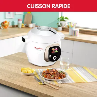 Moulinex - Cookeo Ce85ba10 Blanc 6 L, 6 Modes De Cuisson, 180 Recettes — vue 8