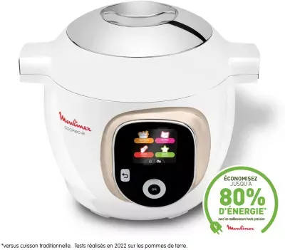 Moulinex - Cookeo Ce85ba10 Blanc 6 L, 6 Modes De Cuisson, 180 Recettes — vue 4