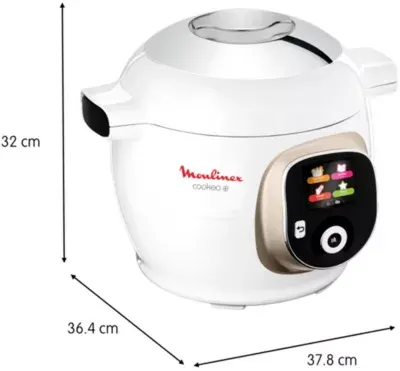 Moulinex - Cookeo Ce85ba10 Blanc 6 L, 6 Modes De Cuisson, 180 Recettes — vue 10