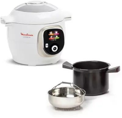 Moulinex - Cookeo Ce85ba10 Blanc 6 L, 6 Modes De Cuisson, 180 Recettes