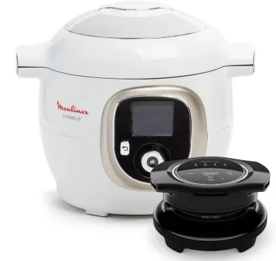 Moulinex - Cookeo Ce85xaf0 Blanc 6 L, 9 Modes De Cuisson + Extra Crisp