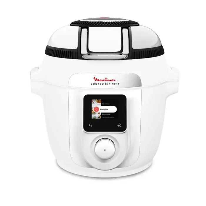 Moulinex - Cookeo Multicuiseur Airfryer Cookeo Infinity Sans Pale Blanc Ce9721f0 16 Modes De Cuisson, 6,5 L — vue 4