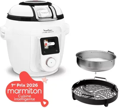 Moulinex - Cookeo Multicuiseur Airfryer Cookeo Infinity Sans Pale Blanc Ce9721f0 16 Modes De Cuisson, 6,5 L