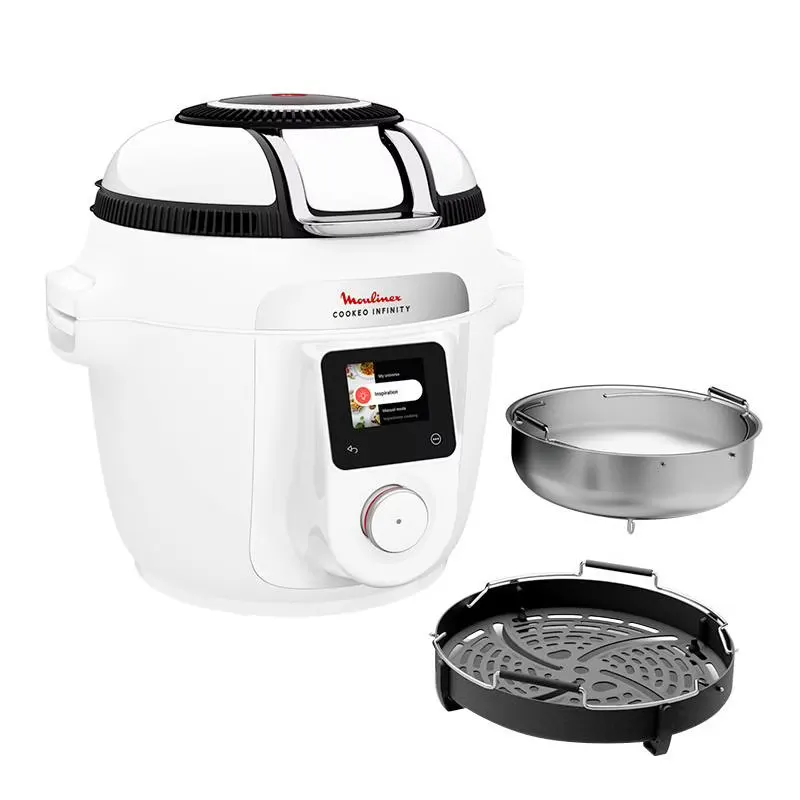 Moulinex - Cookeo Multicuiseur Airfryer Cookeo Infinity Sans Pale Blanc Ce9721f0 16 Modes De Cuisson, 6,5 L — vue 5