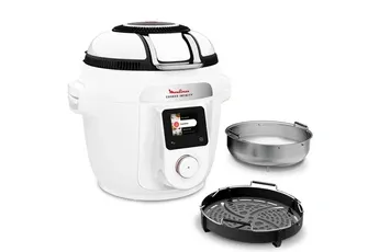 Moulinex - Cookeo Multicuiseur Airfryer Cookeo Infinity Sans Pale Blanc Ce9721f0 16 Modes De Cuisson, 6,5 L — vue 3