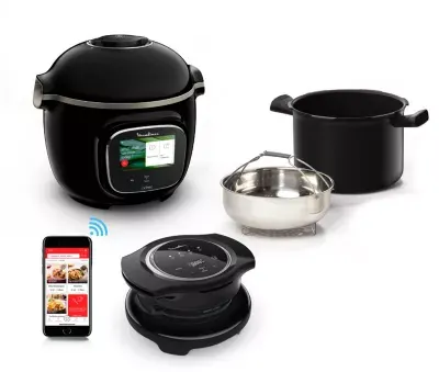 Moulinex - Cookeo Yy5479fb Noir Touch Wifi 6 L, 3 Modes De Cuisson + Extra Crisp