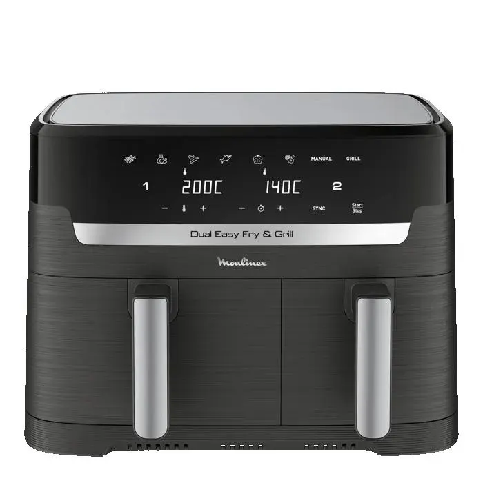 Moulinex Dual Easy Fry & Grill Air fryer et gril 83L 2 tiroirs8 programmes prédéfinis EZ905B20
