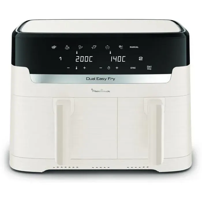 MOULINEX EASY FRY DUAL 8L COLLECTION IVOIRE EZ901AF0