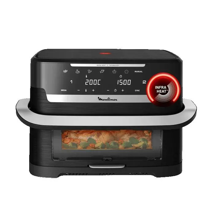 Moulinex Ever Fry Dual Flex 9L Air fryer Rapide facile à nettoyer EZ9288F0