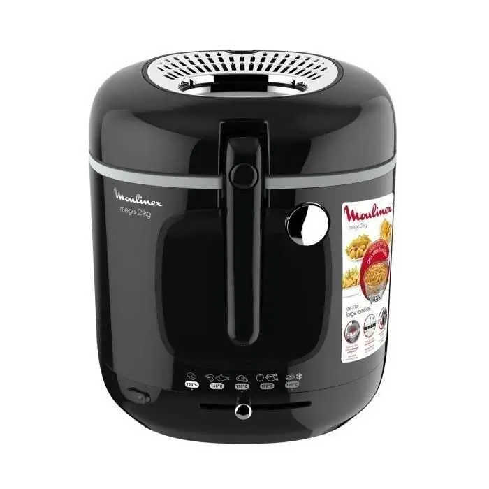 MOULINEX - Friteuse - 2 kg - 1800W - Mega XXL - noir - AM480870