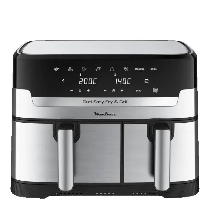 Moulinex - Friteuse Sans Huile Easy Fry And Grill Dual Xxl 8,3l Ez905d20 — vue 3