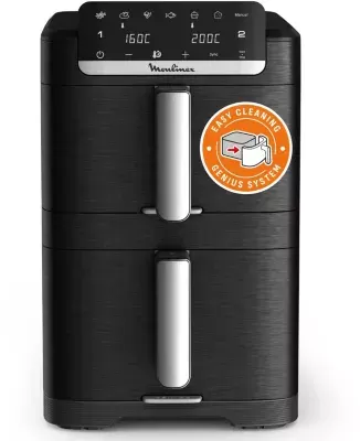 Moulinex - Friteuse Sans Huile Easy Fry Crispy Stack Dual Ez7568f0
