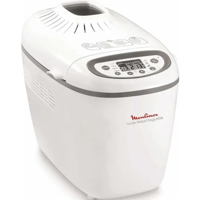 MOULINEX Machine à pain Home Bread Baguettes - 16 programmes - Capacité 15 kg - Blanc