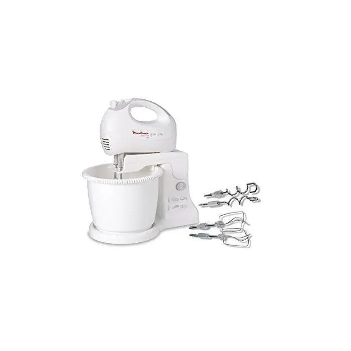 Moulinex Mixer 450W C/Ciot.6Vel.Fruste Fil Et Spir. — coloris Blanche