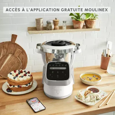 Moulinex - Robot Cuiseur Companion Pro + Cuiseur Vapeur Yy5286fg — vue 8