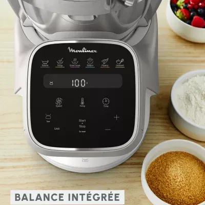 Moulinex - Robot Cuiseur Companion Pro + Cuiseur Vapeur Yy5286fg — vue 7