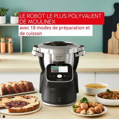 Moulinex - Robot Multifonction I-Companiontouchpro3l Airfryer Hf93l8f0 — vue 5