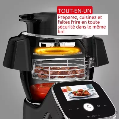 Moulinex - Robot Multifonction I-Companiontouchpro3l Airfryer Hf93l8f0 — vue 6