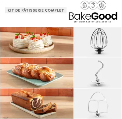 Moulinex - Robot Pâtissier Bake Partner Noir Qa525810 — vue 4