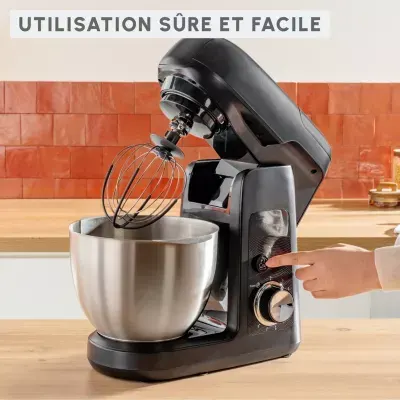 Moulinex - Robot Pâtissier Bake Partner Noir Qa525810 — vue 6