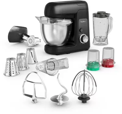 Moulinex - Robot Pâtissier Bake Partner Noir Qa525810