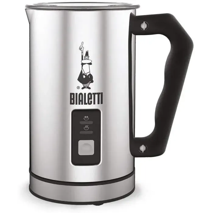 Mousseur à Lait Automatique Bialetti - Argent - Acier Inoxydable - Gris