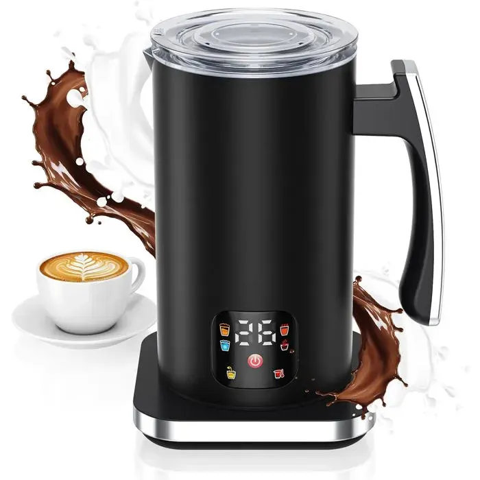 Mousseur à lait électrique 6 en 1pour lait mousseur à café mousseur automatiquemachine à chocolat chaudchauffe-lait et mousseur