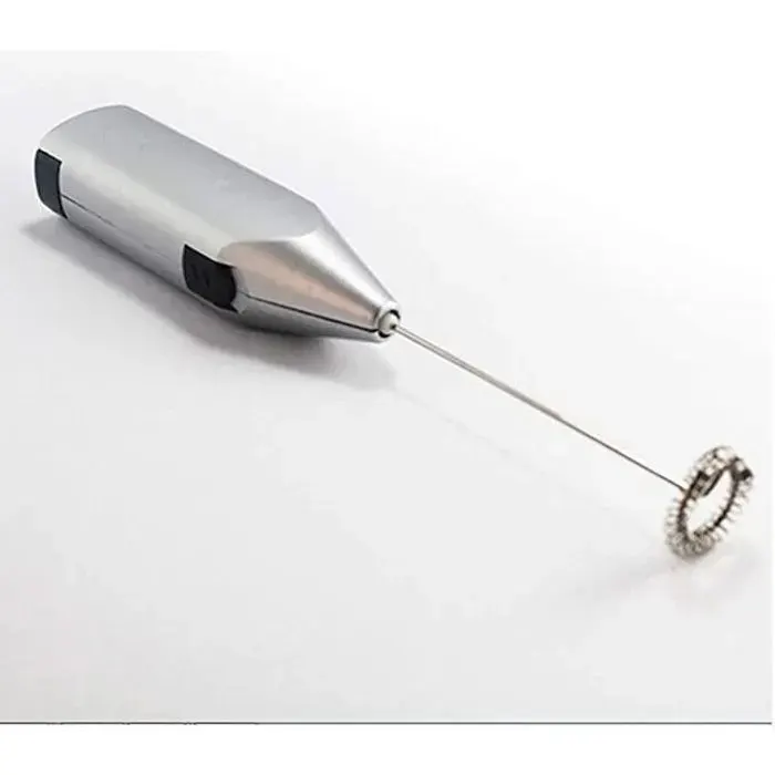 Mousseur à lait électrique - - ABS + métal - 21x3.6cm - Tête en acier inoxydable