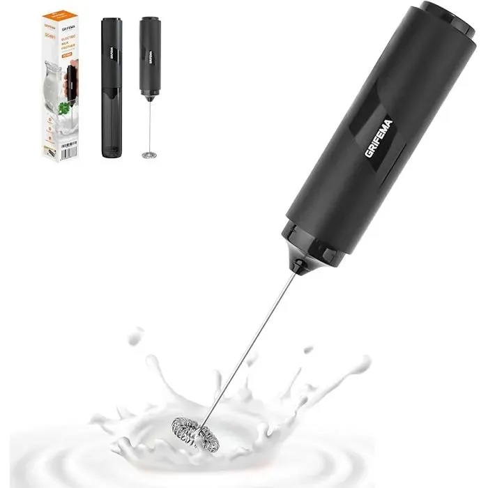 Mousseur à Lait électrique Mini Fouet Electrique 13 000 tr/min Fonctionne à Piles Milk Alimentation par piles (n MOUSSEUR A LAIT