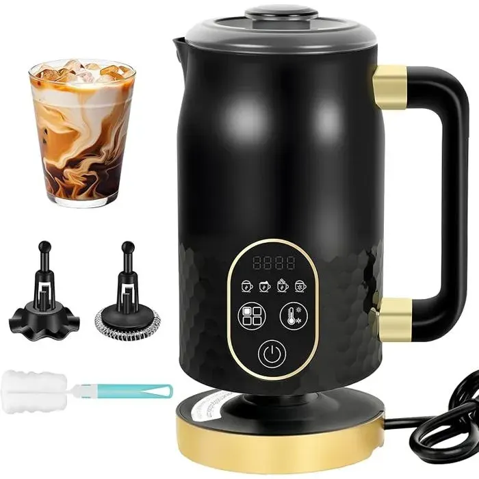 Mousseur à lait électrique - Mousseur à lait 4 en 1 pour chocolat chaud avec contrôle de la température Mousseur à MOUSSEUR A LAIT