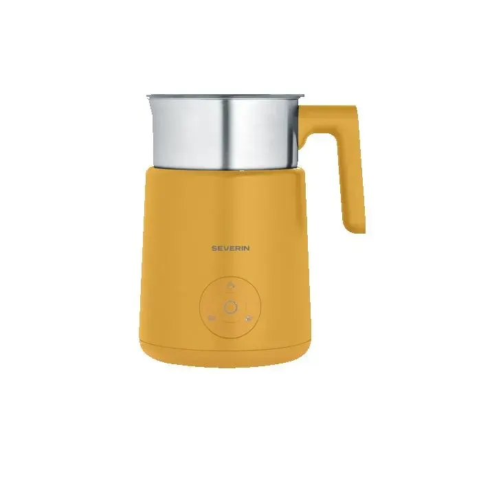 Mousseur à lait électrique - SEVERIN - Émulsionneur de lait Spuma Lite - 13 programmes et 700 ml - inox/noir - Jaune - SM 3597