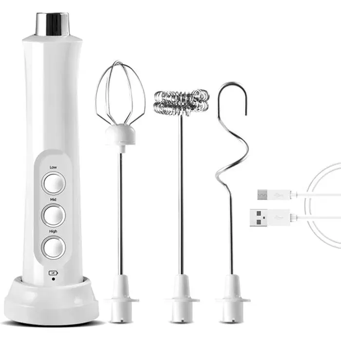 Mousseur à lait électrique - Vert - Mousseur à lait électrique - Mousseur à lait rechargeable par USB - Machine à mousse