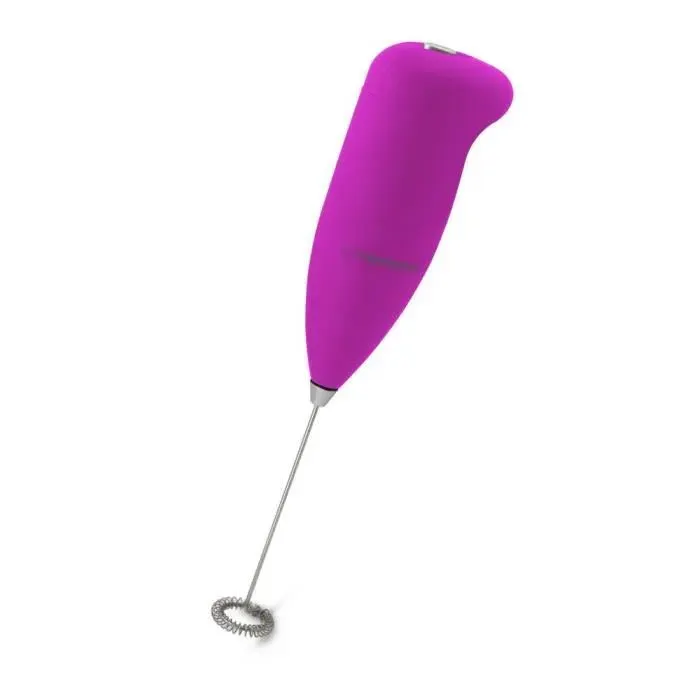 Mousseur à lait - ESPERANZA - LATTE - Acier inoxydable - Couleur rose - Pratique et rapide