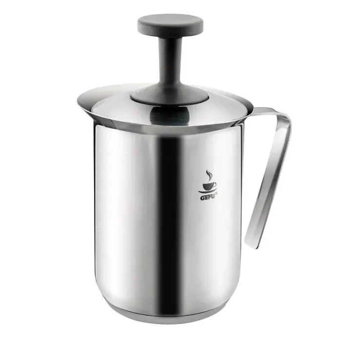 Mousseur à lait GEFU RICCARDO - Argent - Contenance 250 ml - Double filtre à mailles fines