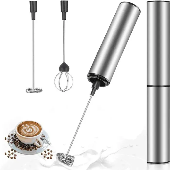 Mousseur à lait - Mousseur à lait rechargeable - Batteur à café électrique portable - Mini batteur à main - Cappuccino - Chocolat