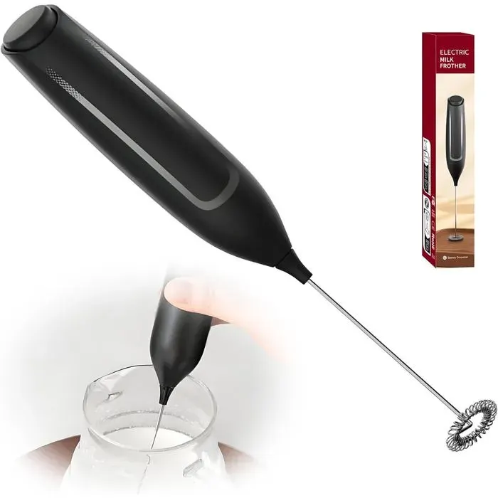 Mousseur à Lait - OTBACT - Mini Fouet Inoxydable - Portable - 250 ml - 500 Watt