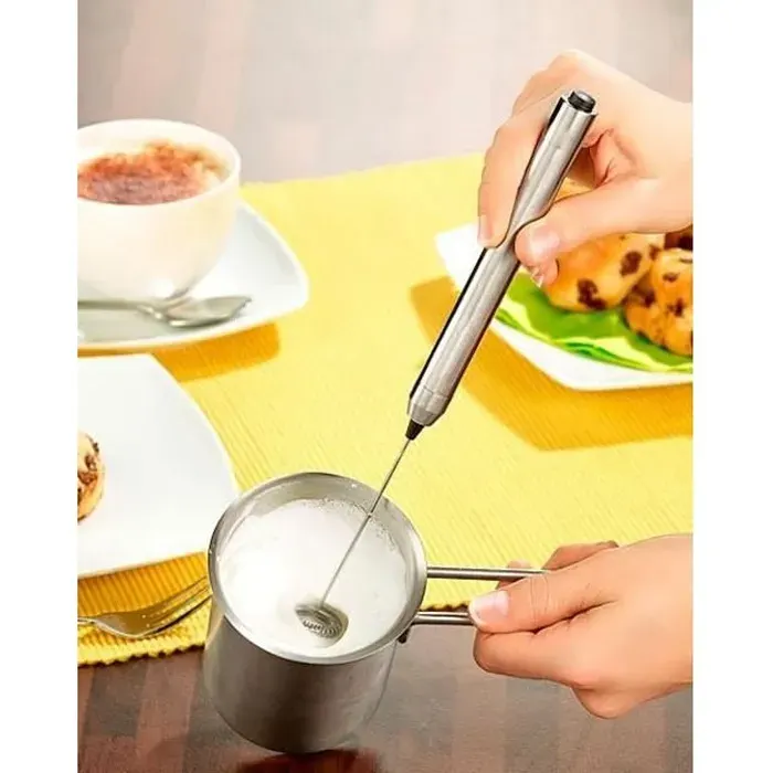 Mousseur à lait - ROSENSTEIN & SOHNE - électrique en inox - 250 ml - Fonction rapide
