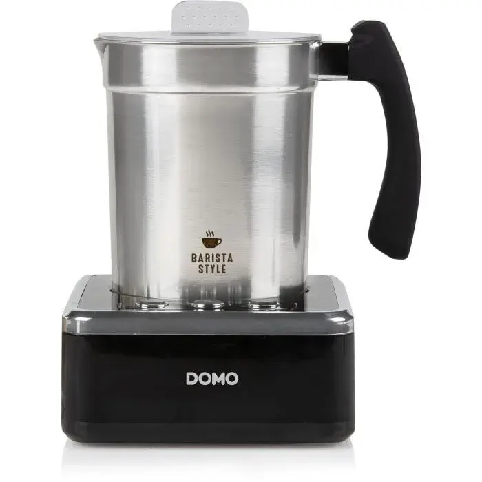 Mousseur de lait - DOMO - DO717MF - 650 W - 230 ml - 3 fonctions - Prêt en 3 minutes - Acier inoxydable