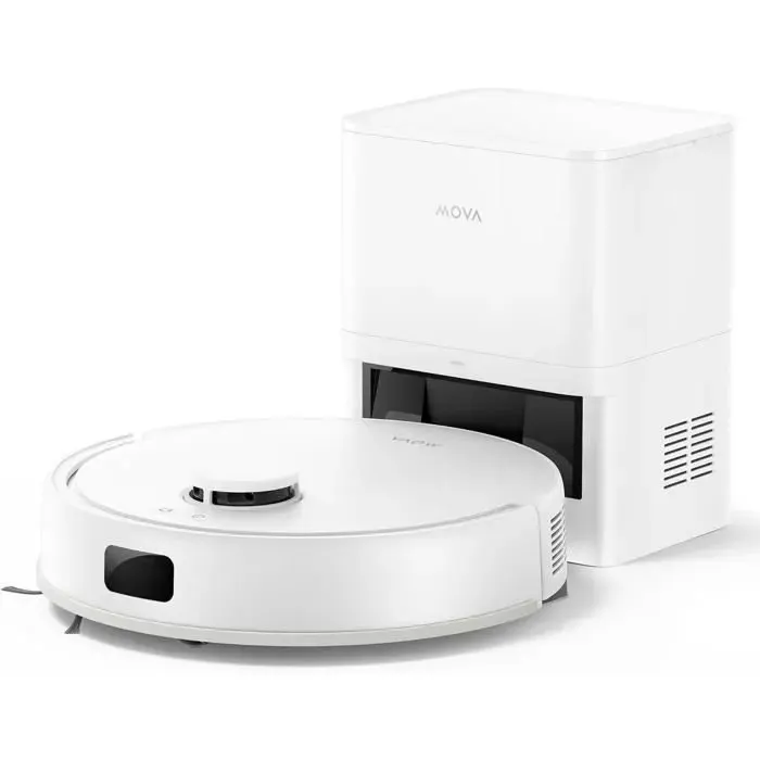 MOVA E20 Plus - Robot Aspirateur Laveur avec Vidage Automatique Auto-vidangeable Pendant 90 Jours 5000Pa