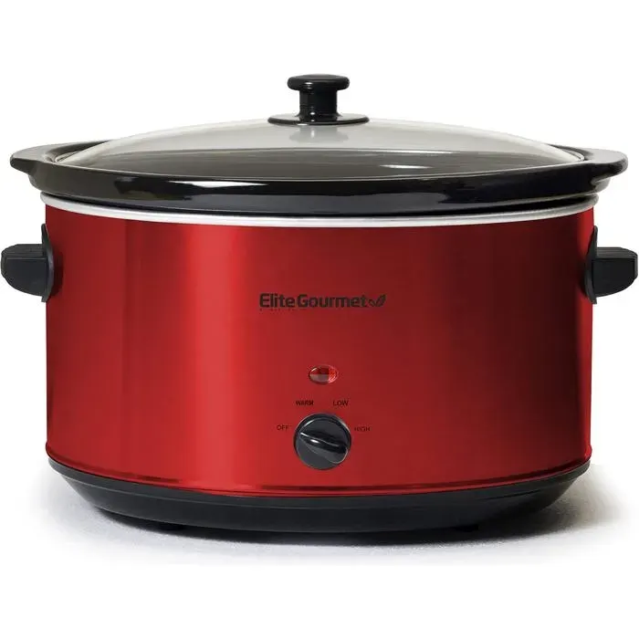Mst-900Rxt Mijoteuse Électrique En Céramique Format Xl Température Réglable Pour Sauces Et Plats Mijotés Couvercle En Ver[PE444]