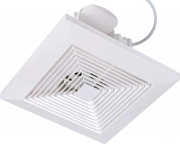 Mtevotx ventilateur déchappement 25cmx25cm ventilateur déchappement au plafond pour douche salon