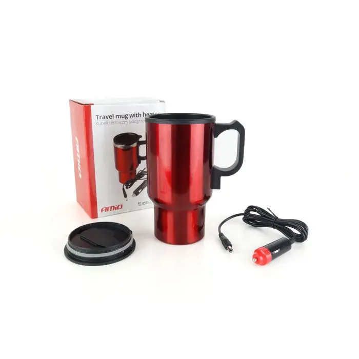 MUG BOUILLOIRE 12V 450ML AVEC POIGNEE AMIO