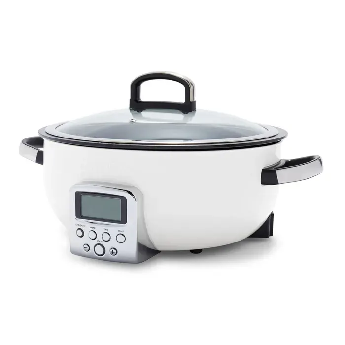 Multi cuiseur 56l inox triply revêtement céramique crème-Elite - Greenpan