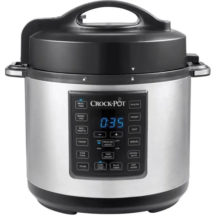 Multi-Cuiseur - Crock Pot - CSC051X-01 - 12 Programmes - 1000 W - 6 L Argent